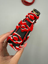 Load image into Gallery viewer, Louis Vuitton x URS Fisher Pochette tufted monogram black and red with strap