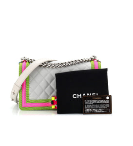 Chanel Old Medium Fluo Flap bag neon