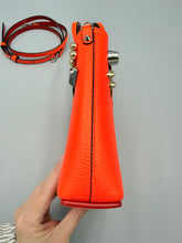 Load image into Gallery viewer, Christian Louboutin Neon Orange Mini Cabata tote with strap