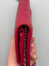 Load image into Gallery viewer, Chanel CC Fuschia Lambskin Wallet on Chain crossbody