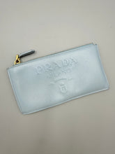 Load image into Gallery viewer, Prada Blue Card wallet with zip
