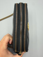 Load image into Gallery viewer, Gucci Triple Compartment Black Marmont crossbody on chain