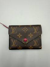 Load image into Gallery viewer, Louis Vuitton Victorine monogram wallet with pink interior
