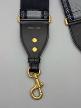 Load image into Gallery viewer, Dior Shoulder guitar strap blue and black