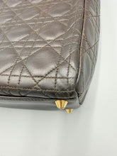 Load image into Gallery viewer, Christian Dior Brown Lady Dior Calfskin Large with Dior strap