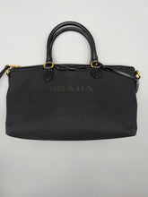 Load image into Gallery viewer, Prada Logo Jaquard Canvas tote with strap