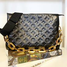 Load image into Gallery viewer, Louis Vuitton Coussin MM black monogram with straps