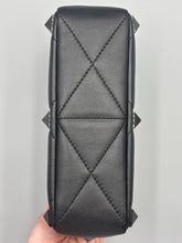 Load image into Gallery viewer, Valentino Nappa Monochrome Medium Roman Stud Shoulder Bag Black on black