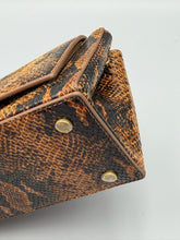 Load image into Gallery viewer, Vivienne Westwood Hazel Medium Shoulder Bag in embossed snake leather with matching wallet