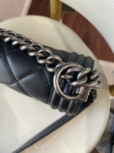 Load image into Gallery viewer, Chanel Black Medium Boy Bag with Ruthenium hardware