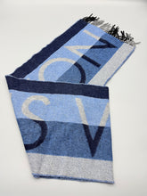 Load image into Gallery viewer, Louis Vuitton Blue and Grey scarf