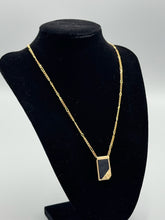 Load image into Gallery viewer, Dior Black Enamel Pendant necklace - 18"