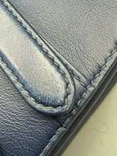 Load image into Gallery viewer, Christian Dior Ombre blue Saddle bag Gold Hardware