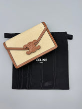 Load image into Gallery viewer, Celine Triomphe canvas wallet on chain