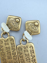 Load image into Gallery viewer, Chanel Rue Cambon Tags drop earrings