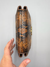 Load image into Gallery viewer, Vivienne Westwood Hazel Medium Shoulder Bag in embossed snake leather with matching wallet