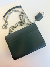 Load image into Gallery viewer, YSL Small Sunset black flap crossbody on chain