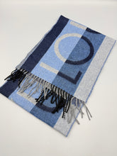 Load image into Gallery viewer, Louis Vuitton Blue and Grey scarf
