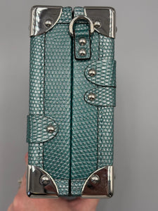 Louis Vuitton exotic Petite Malle trunk crossbody lizard