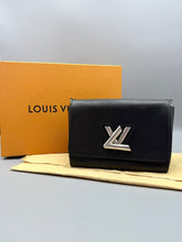 Load image into Gallery viewer, Louis Vuitton Black Epi Twist MM on chain