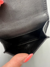 Load image into Gallery viewer, YSL trifold black leather snap wallet