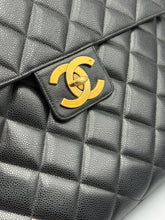 Load image into Gallery viewer, Chanel Vintage Top Handle Caviar Black Briefcase quilted