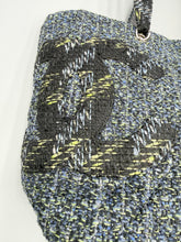 Load image into Gallery viewer, Chanel Tweed Ligne Cambon tote with pink interior