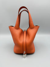Load image into Gallery viewer, Hermes Taurillon Clemence Picotin Lock 18 PM Orange poppy