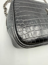 Load image into Gallery viewer, YSL Mini Lou Black croc camera crossbody