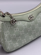 Load image into Gallery viewer, Gucci Green GG canvas Ophidia on chain crossbody