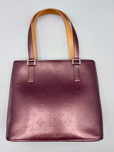 Louis Vuitton Amarante Vernis Stockton shoulder bag