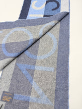 Load image into Gallery viewer, Louis Vuitton Blue and Grey scarf