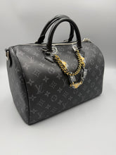 Load image into Gallery viewer, Louis Vuitton Soft Speedy 30 Eclipse monogram with strap