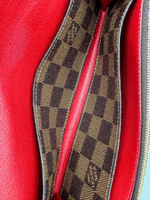 Load image into Gallery viewer, Louis Vuitton Emilie ebene wallet with red