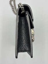 Load image into Gallery viewer, Gucci Black leather Super mini Dionysus crossbody on chain