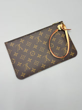 Load image into Gallery viewer, Louis Vuitton Neverfull Monogram pouch with strap