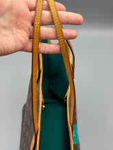 Load image into Gallery viewer, Louis Vuitton Lmt Ed V tote with teal and matching wallet