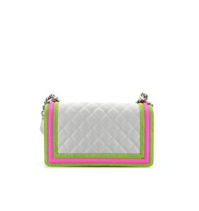 Chanel Old Medium Fluo Flap bag neon