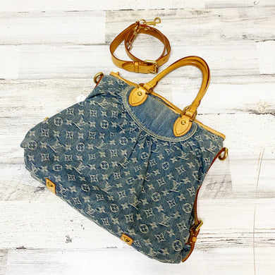 Louis Vuitton Neo Cabby Denim GM bag with strap