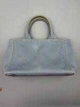 Load image into Gallery viewer, Prada Denim Canapa tote with strap