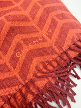 Load image into Gallery viewer, Givenchy Wool Fringe Red scarf