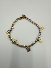 Load image into Gallery viewer, Christian Dior faux pearl and crystal charm bracelet