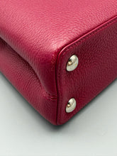 Load image into Gallery viewer, Louis Vuitton Taurillon Lace Croquets Capucines BB Groseille with strap