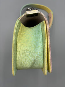 Chanel Small Boy Rainbow Quilted Cuba caviar on chain