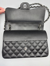 Load image into Gallery viewer, Chanel Double Flap Jumbo caviar with silver hardware