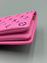 Load image into Gallery viewer, Louis Vuitton Pink and Purple Lambskin Coussin pouchette on chain