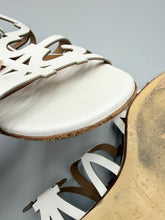Load image into Gallery viewer, Hermes white Karlotta sandals - size 37