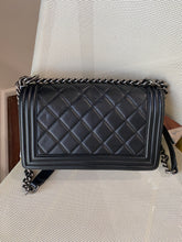 Load image into Gallery viewer, Chanel Black Medium Boy Bag with Ruthenium hardware