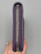 Load image into Gallery viewer, Chanel Irredescent zippy wallet purple