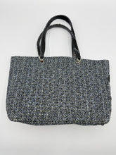Load image into Gallery viewer, Chanel Tweed Ligne Cambon tote with pink interior